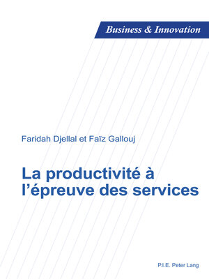 cover image of La productivité à l'épreuve des services